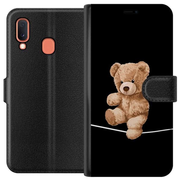 Kompatibelt Plånboksfodral till Samsung Galaxy A20e Björn