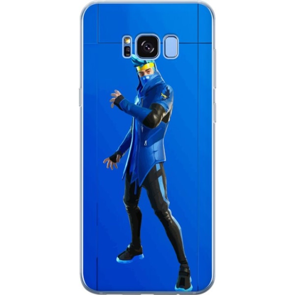 Samsung Galaxy S8 Gjennomsiktig deksel Fortnite - Ninja Blue