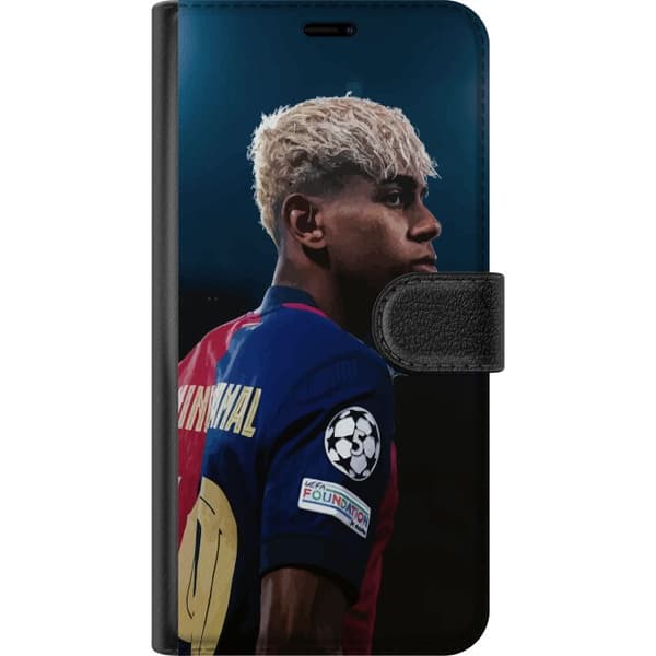 Kompatibel Tegnebogsetui til Apple iPhone 12 Lamine Yamal - Barcelonas Wunderkind i fokus