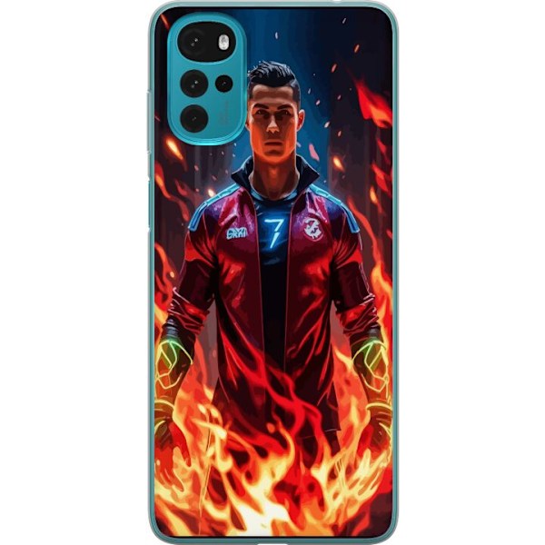 Motorola Moto G22 Genomskinligt Skal Ronaldo Inferno – fotbo