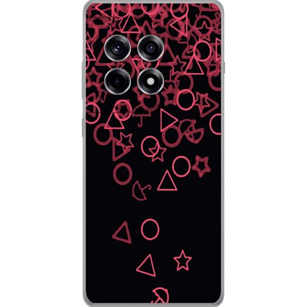 OnePlus 12R Gennemsigtig cover Squid Game Ikoner Serie Design Populært TV Spil Ikoner Grafisk Motiv Asiatisk Trend Dramaserie