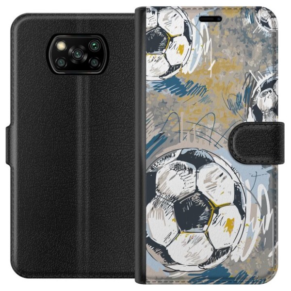 Xiaomi Poco X3 NFC Lommeboketui Fotball