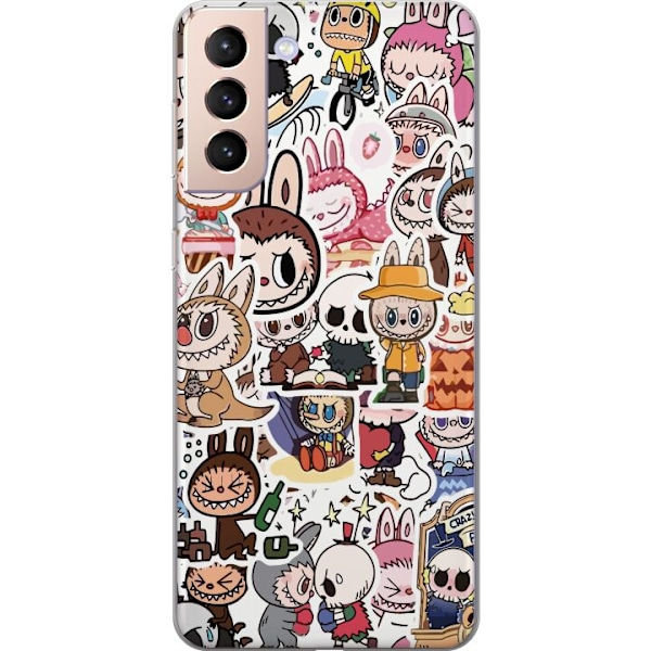 Samsung Galaxy S21 Läpinäkyvä kuori Labubu All-Stars – PO