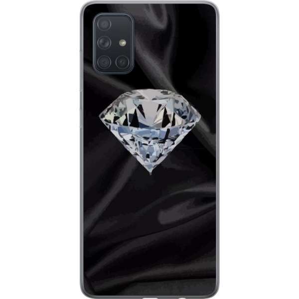 Samsung Galaxy A71 Läpinäkyvä kuori Silkkidiamantti