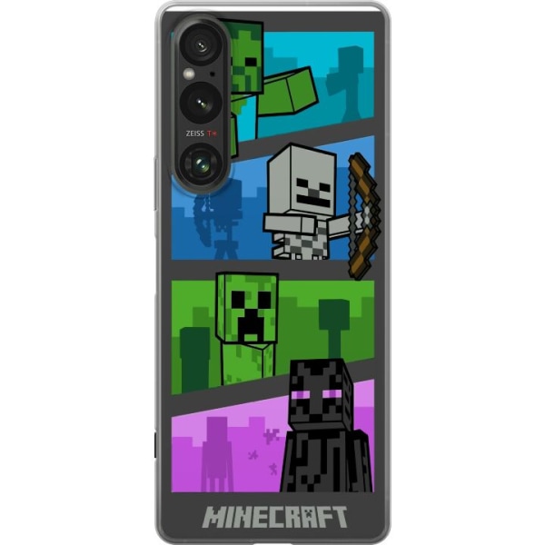 Sony Xperia 1 V Läpinäkyvä kuori Minecraft