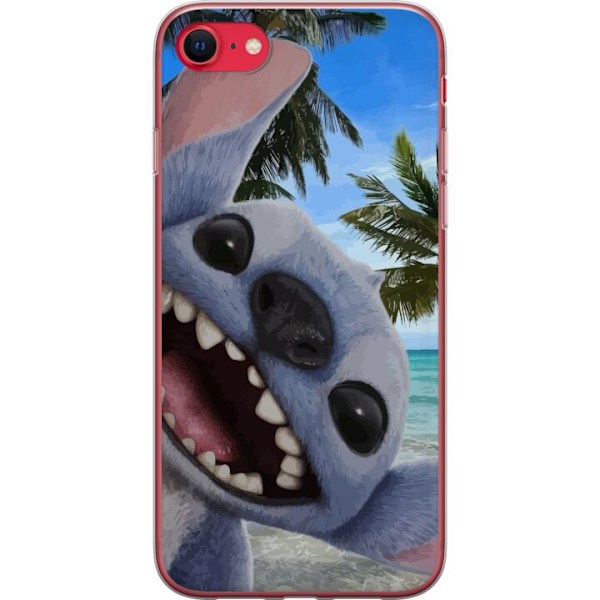 Apple iPhone SE (2020) Genomskinligt Skal Stitch mobilskal med Palmer i söt vänskapsdesign