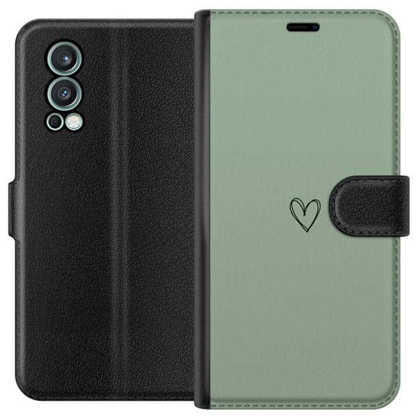 Kompatibelt Lommeboketui til OnePlus Nord 2 5G Hjerte
