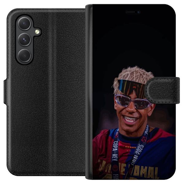 Samsung Galaxy A05s Lompakkokotelo  Lamine Yamal matkapuhelinkotelo tyylikkäässä urheilumuotoilussa