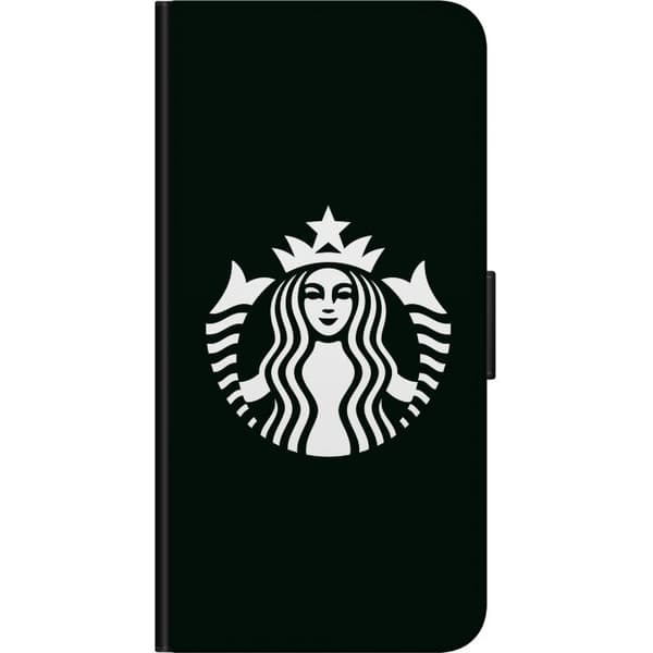 Kompatibel Tegnebogsetui til Huawei nova 8 Pro Minimalistisk hvidt havfruesymbol med krone mod mørkegrøn baggrund grøn