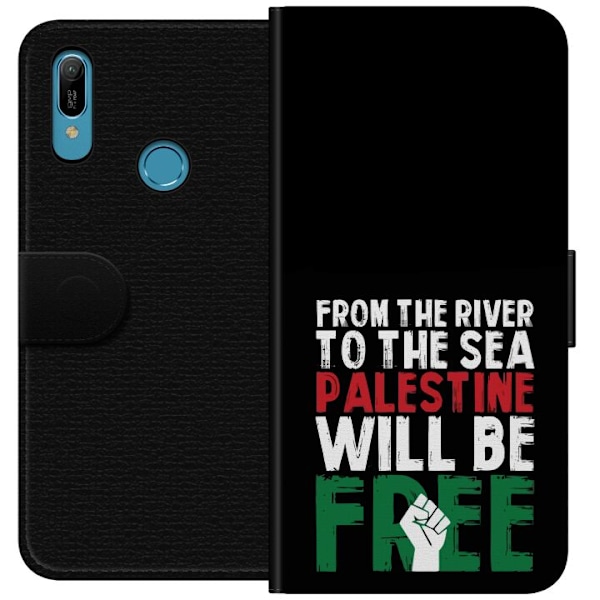 Huawei Y6 (2019) Plånboksfodral Free Palestine – politiskt