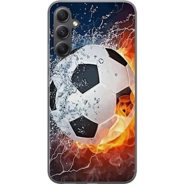 Samsung Galaxy A15 5G Gjennomsiktig deksel Fotball Eld