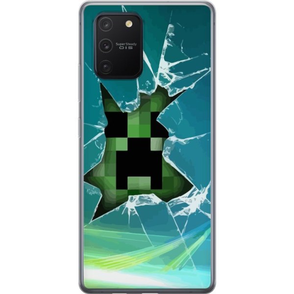 Samsung Galaxy S10 Lite Läpinäkyvä kuori Minecraft