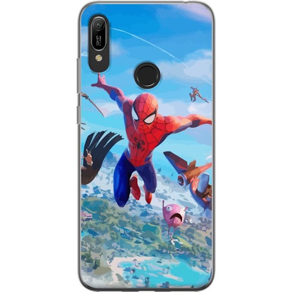 Huawei Y6 (2019) Läpinäkyvä kuori Fortnite Spiderman