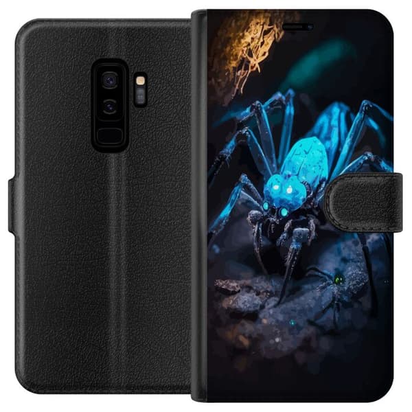 Kompatibelt Plånboksfodral till Samsung Galaxy S9+ Spindel Läskigt