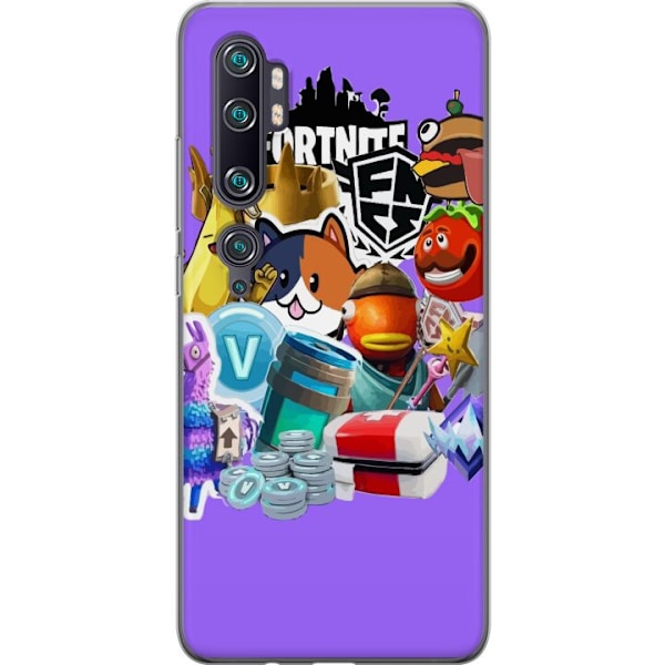 Xiaomi Mi Note 10 Pro Gennemsigtig cover Fortnite