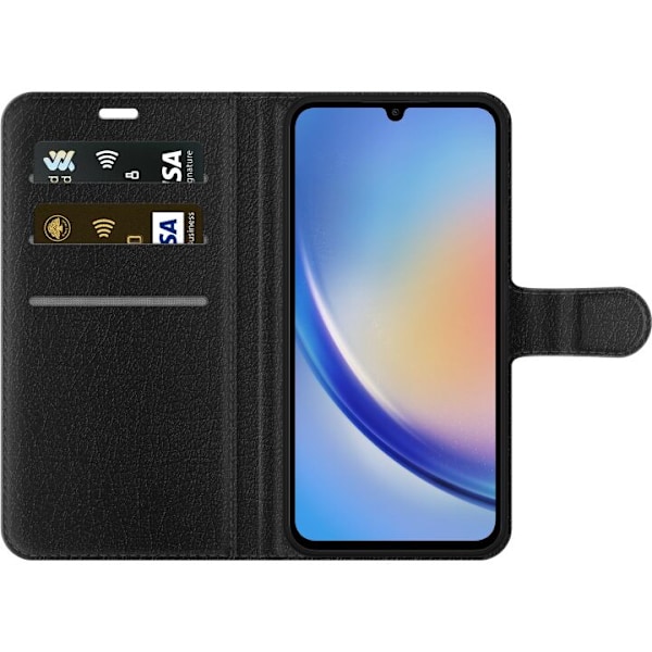Samsung Galaxy A24 4G Plånboksfodral Strawberry Stitch