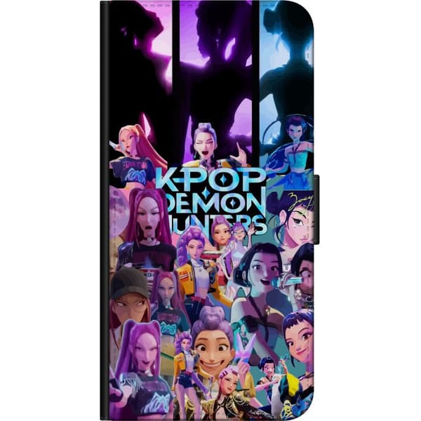 Kompatibel Tegnebogsetui til OnePlus 9 Pro KPop Demon Hunters anime-stil mørkt design