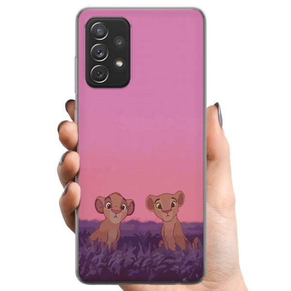 Samsung Galaxy A52 5G TPU Matkapuhelimen kuori Vaaleanpunainen
