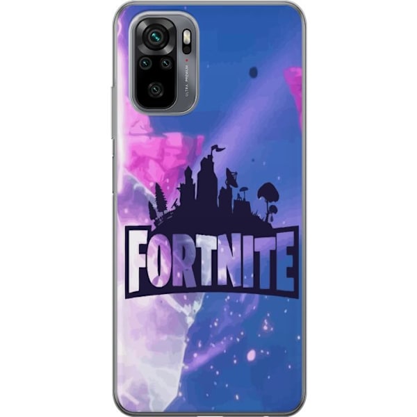 Xiaomi Redmi Note 10S Läpinäkyvä kuori Fortnite