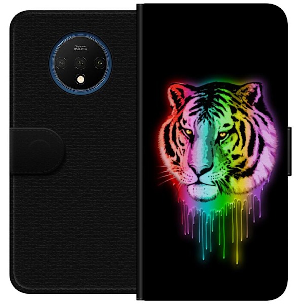 OnePlus 7T Tegnebogsetui Tiger