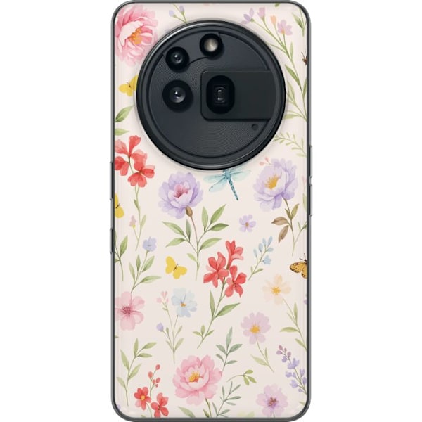 Nothing Phone (3a) Pro Genomskinligt Skal Blommor
