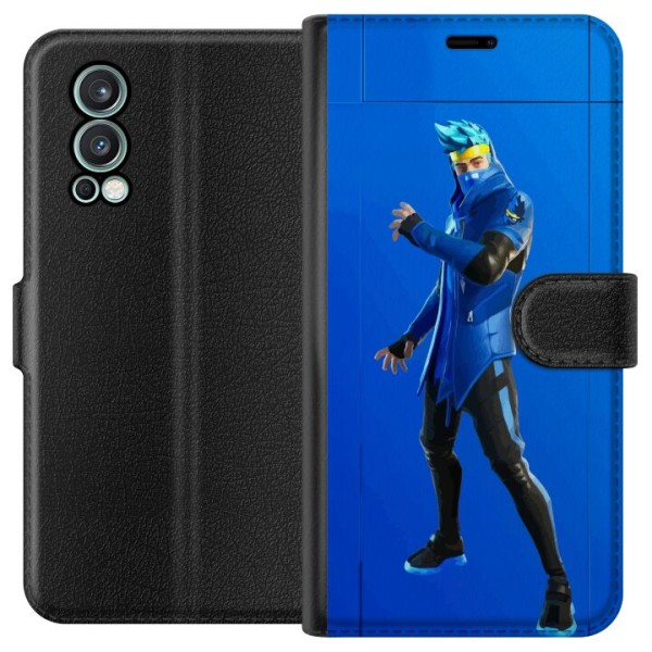 OnePlus Nord 2 5G Lompakkokotelo Fortnite - Ninja Blue