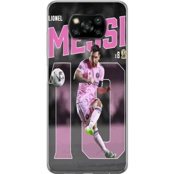 Xiaomi Poco X3 NFC Läpinäkyvä kuori Lionel Messi