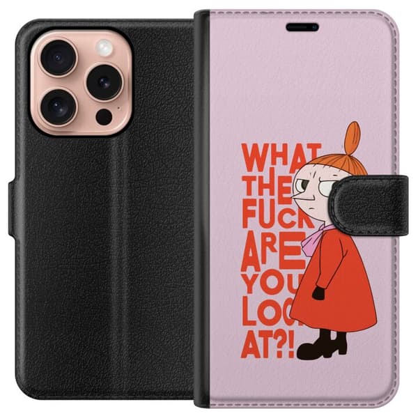Kompatibelt Lommeboketui til Apple iPhone 16 Pro Lilla My Förvånad rosa
