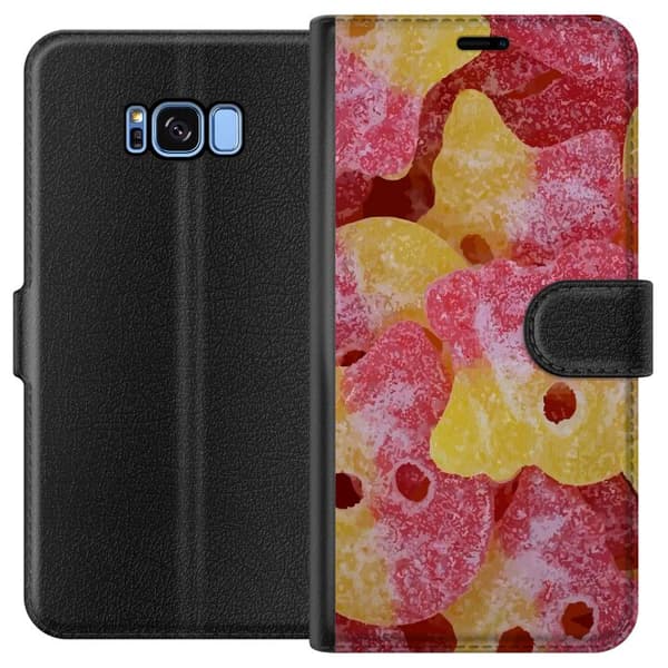 Kompatibelt Plånboksfodral till Samsung Galaxy S8 BUBS Raspberry | Blueberry