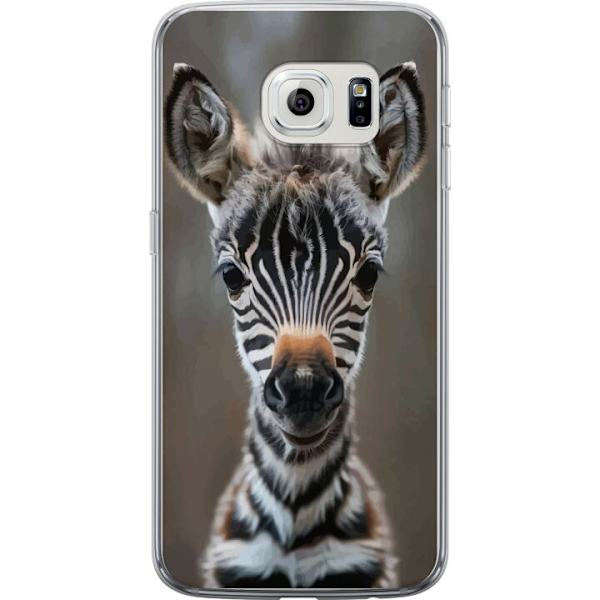 Samsung Galaxy S6 edge Läpinäkyvä kuori Giraffi Eläinaihe Afrikka Luonto Graafinen Kuva Savanni Villieläimet Suosittu Seinätaide Eksoottinen Tee