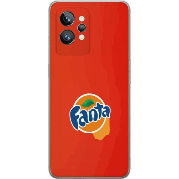 Kompatibelt Mobildeksel til Realme GT2 Pro Minimalistisk appelsinbrus-inspirert design oransje