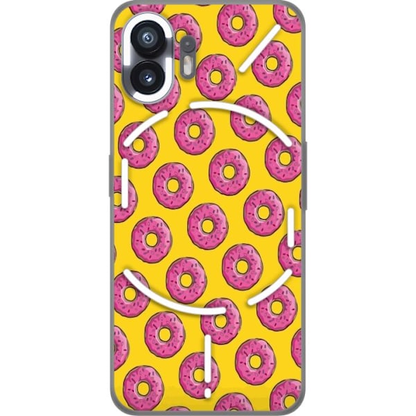 Nothing Phone (2) Gjennomsiktig deksel Simpsons Donut