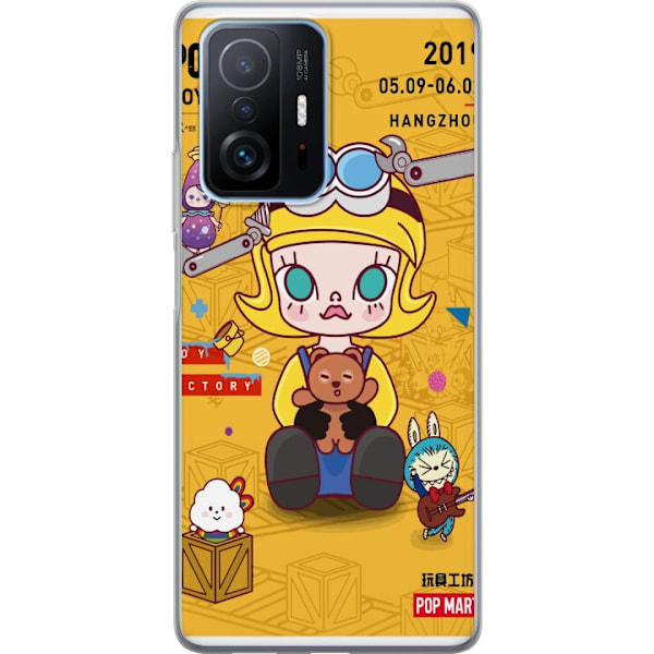 Xiaomi 11T Gennemsigtig cover Legetøjsfabrik Pop Mart