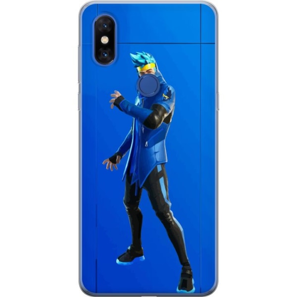 Xiaomi Mi Mix 3 Gennemsigtig cover Fortnite - Ninja Blue