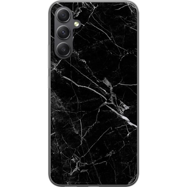 Samsung Galaxy S23 FE Gennemsigtig cover Sort marmor