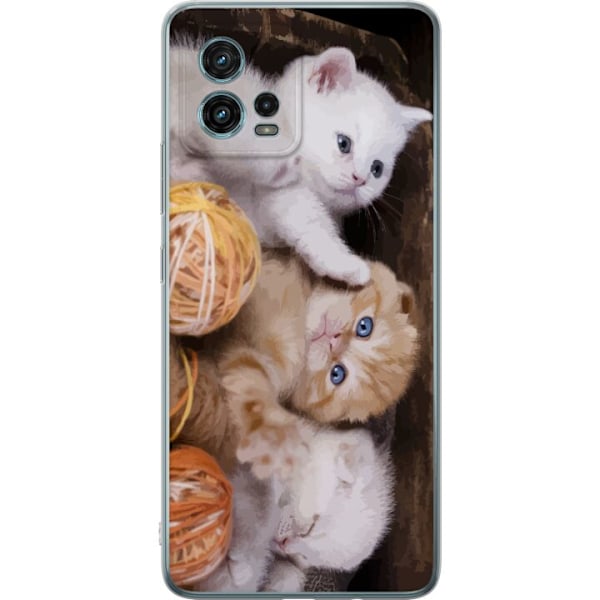 Motorola Moto G72 Genomskinligt Skal Katter