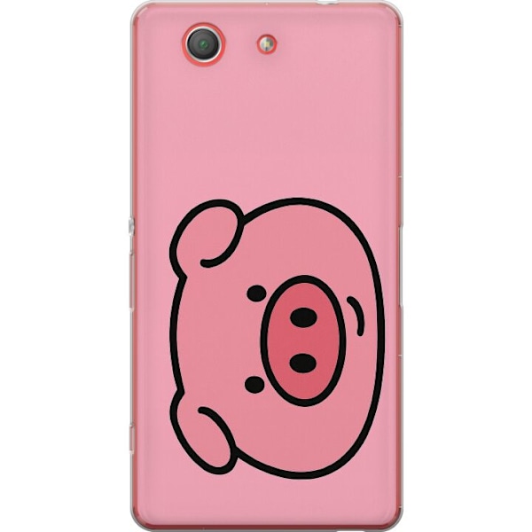 Sony Xperia Z3 Compact Gennemsigtig cover Kawaii Piggy