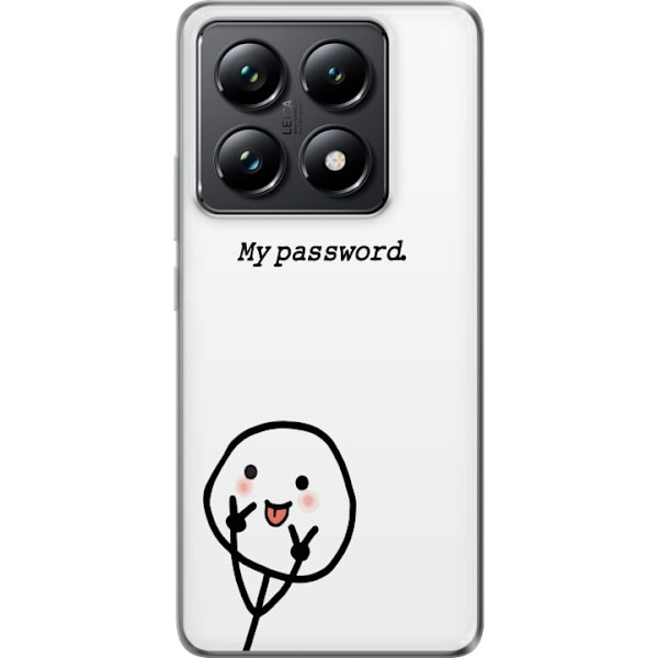 Xiaomi 14T Genomskinligt Skal You Don’t Know My Password – edgy textmotiv med attityd