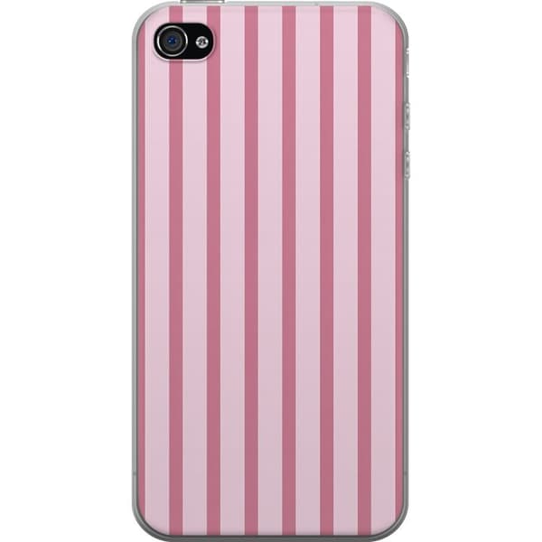 Kompatibelt Mobilskal till Apple iPhone 4s Rosa ränder rosa
