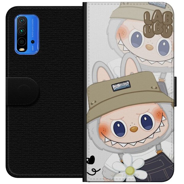 Xiaomi Redmi Note 9 4G Lompakkokotelo Labubu Minimal Mood - Yksinkertainen ja tyylikäs hirviösuunnittelu