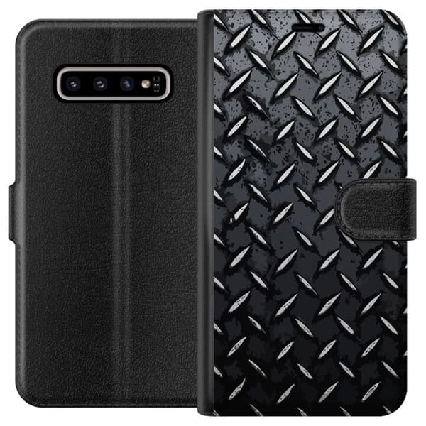 Kompatibelt Lommeboketui til Samsung Galaxy S10+ Metallisk mønster