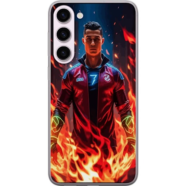 Samsung Galaxy S23+ Läpinäkyvä kuori Ronaldo Inferno - jalk