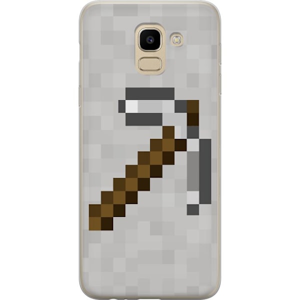 Samsung Galaxy J6 Gennemsigtig cover Minecraft Værktøjer