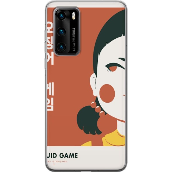 Huawei P40 Genomskinligt Skal Squid Game