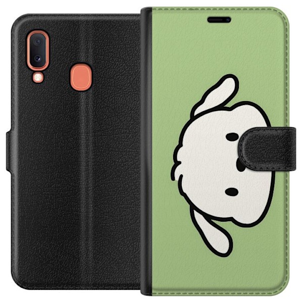 Samsung Galaxy A20e Tegnebogsetui Snoopy Flip