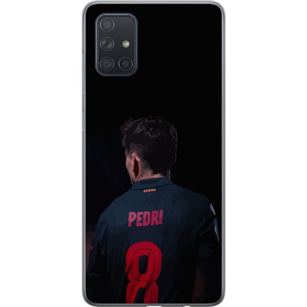 Samsung Galaxy A71 Läpinäkyvä kuori Pedri FC Barcelona Jalk