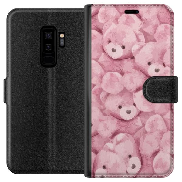 Kompatibel Tegnebogsetui til Samsung Galaxy S9+ Lyserød Bamsedyr