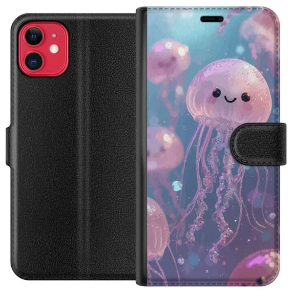 Kompatibelt Lommeboketui til Apple iPhone 11 Magisk glitrende manet i pastell