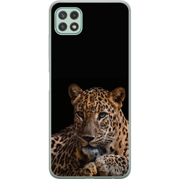 Samsung Galaxy A22 5G Gjennomsiktig deksel Leopard