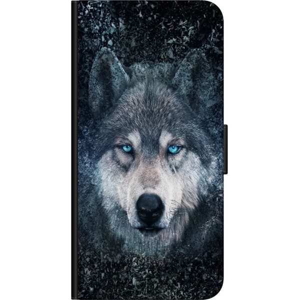 Kompatibel Tegnebogsetui til Samsung Galaxy A03s Ulv